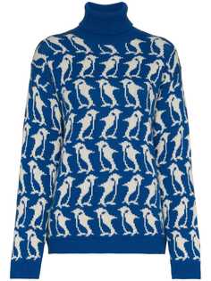 Moncler Grenoble свитер с высоким воротником с пингвинами