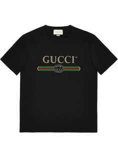 Gucci футболка оверсайз с логотипом