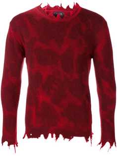 Overcome джемпер с эффектом потертости