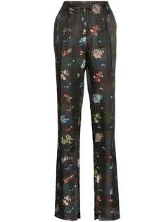 Preen By Thornton Bregazzi брюки с цветочным принтом