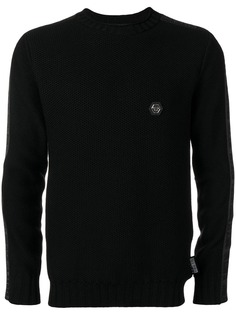 Philipp Plein приталенный свитер с логотипом