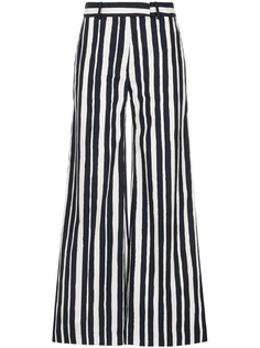 Martin Grant брюки-палаццо в полоску