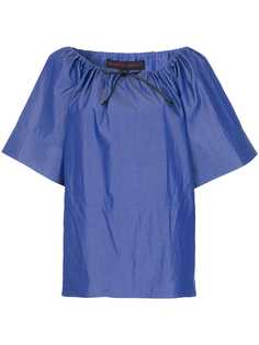 Martin Grant топ с вырезом со шнурком