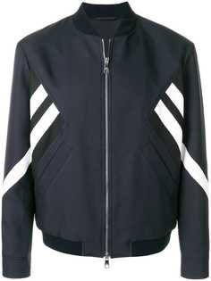 Neil Barrett куртка-бомбер в полоску