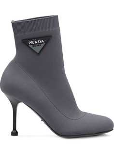 Prada ботильоны с логотипом 90-ых