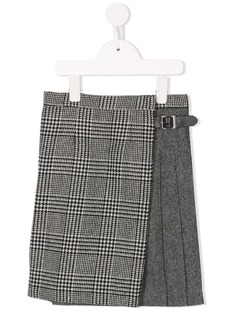 Fith юбка панельного дизайна с ремешком с пряжкой