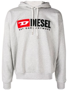Diesel толстовка с капюшоном и заплаткой с логотипом