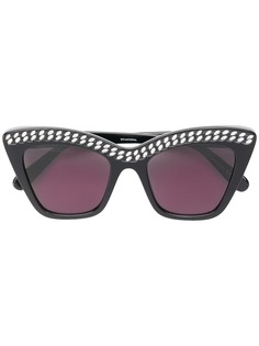 Stella McCartney Eyewear крупные солнцезащитные очки Falabella