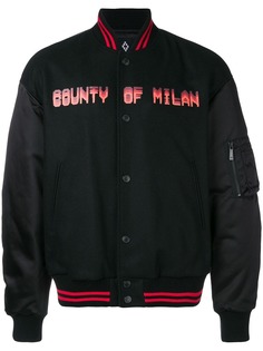 Marcelo Burlon County Of Milan куртка-бомбер с принтом логотипа