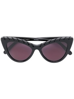 Stella McCartney Eyewear "солнцезащитные очки в оправе ""кошачий глаз"" с отделкой"
