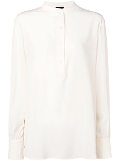 Joseph приталенная блузка с длинными рукавами