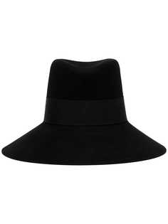 Saint Laurent шляпа-федора Nina