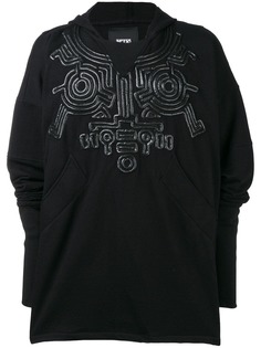 KTZ толстовка в стиле оверсайз с капюшоном