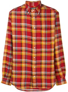 Gitman Vintage фланелевая клетчатая рубашка