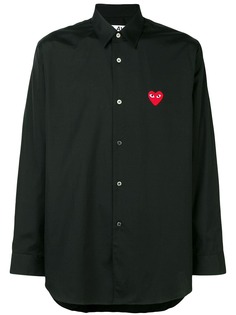 Comme Des Garçons Play классическая рубашка с заплаткой в форме сердца