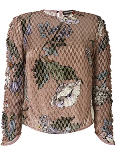 Markus Lupfer блузка с цветочным принтом