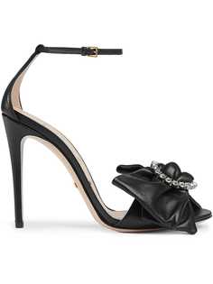 Gucci босоножки с декорированным бантом