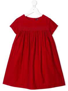 Ralph Lauren Kids плиссированное вельветовое платье