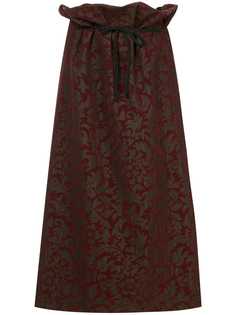 Comme Des Garçons Pre-Owned юбка в полоску с цветочным принтом