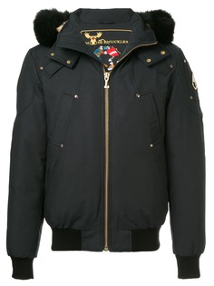 Moose Knuckles куртка-бомбер с капюшоном