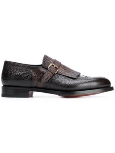 Santoni лоферы с бахромой