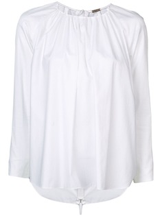 Adam Lippes расклешенная блузка с длинными рукавами