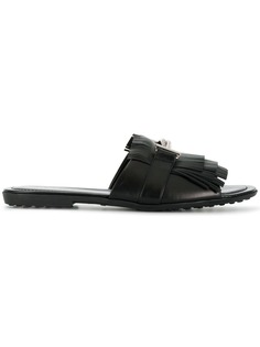 Tods Double T fringed slides Tod’S