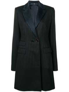 Gianfranco Ferre Pre-Owned пальто в полоску в стиле 1980-х