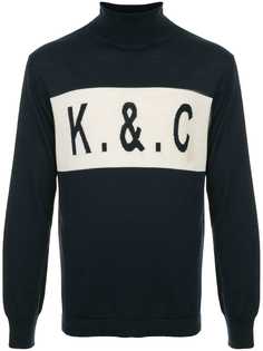 Kent & Curwen свитер с высоким воротом и логотипом