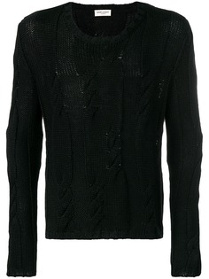 Saint Laurent джемпер вязки с косами