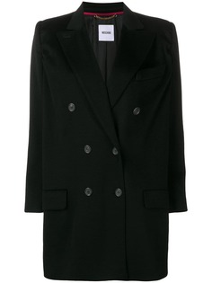 Moschino Pre-Owned двубортное пальто 2000-х годов