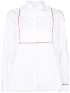 Chinti & Parker рубашка с вышивкой и длинными рукавами