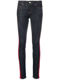 Red Valentino джинсы скинни с полосатой отделкой