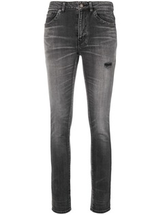 Saint Laurent джинсы скинни с выцветшим эффектом