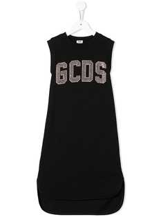Gcds Kids платье с декорированным логотипом