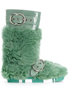 Miu Miu ботинки с отделкой из искусственного меха