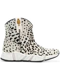 Texas Robot animal print ankle boots