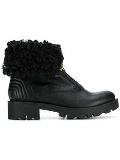 Tosca Blu ботинки на молнии с меховой отделкой