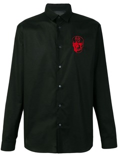 Philipp Plein рубашка с вышитым черепом