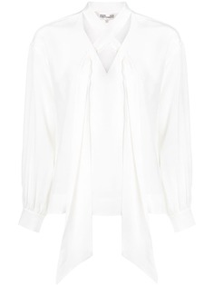 Diane von Furstenberg блузка с воротником с завязкой