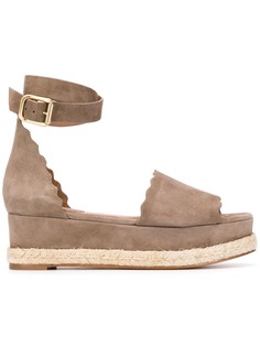 Chloé эспадрильи на платформe