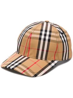 Burberry бейсбольная кепка в клетку