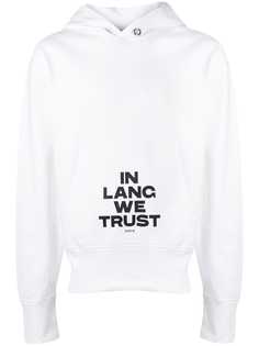Helmut Lang толстовка с капюшоном и принтом