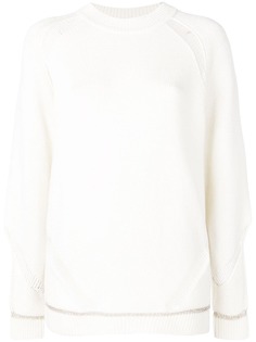 See by Chloé джемпер с эффектом потертости