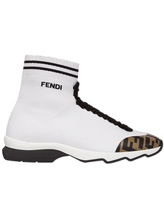 Fendi кроссовки с носочной вставкой
