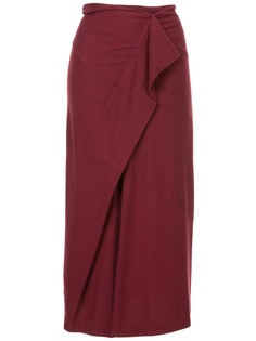 Comme Des Garçons Pre-Owned юбка миди с драпировкой