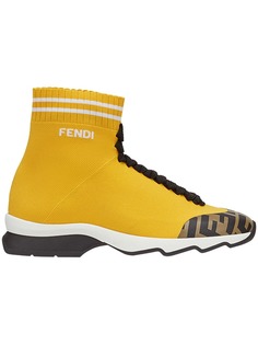 Fendi кроссовки с носочной вставкой