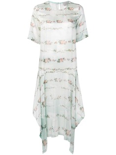 Preen By Thornton Bregazzi асимметричное платье с цветочным принтом