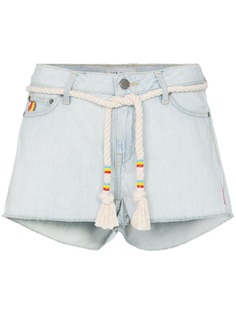 Mira Mikati джинсовые шорты с вышивкой