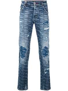 Philipp Plein джинсы скинни с логотипом